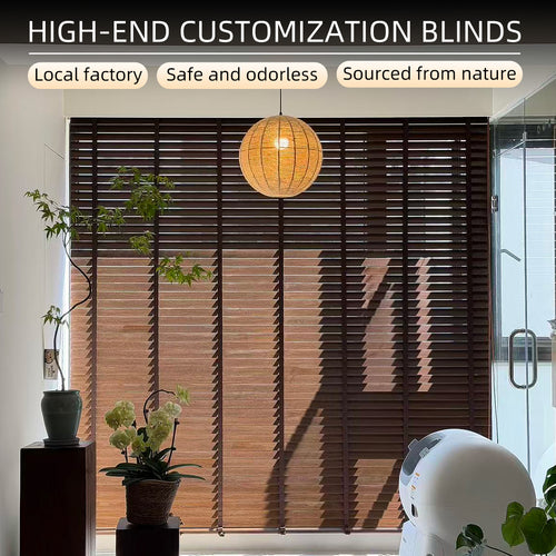 50mm Faux Wood Venetian Blinds | Waterproof