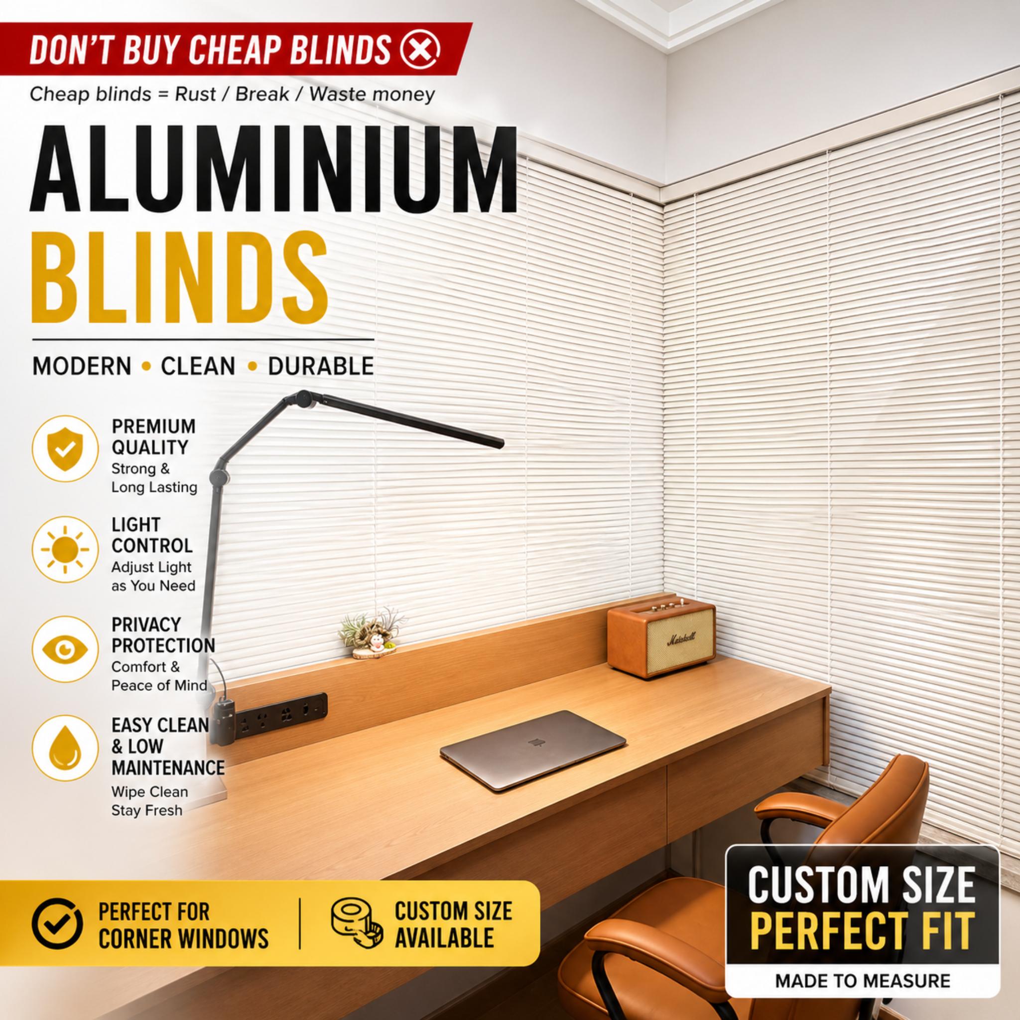 Aluminium Venetian Blinds | Custom Made